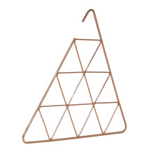 Heavy duty Function steel rose gold metal hanger garment hanger triangle metal hanger